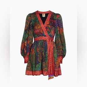 FARM Rio Forest Tapestry Wrap Dress